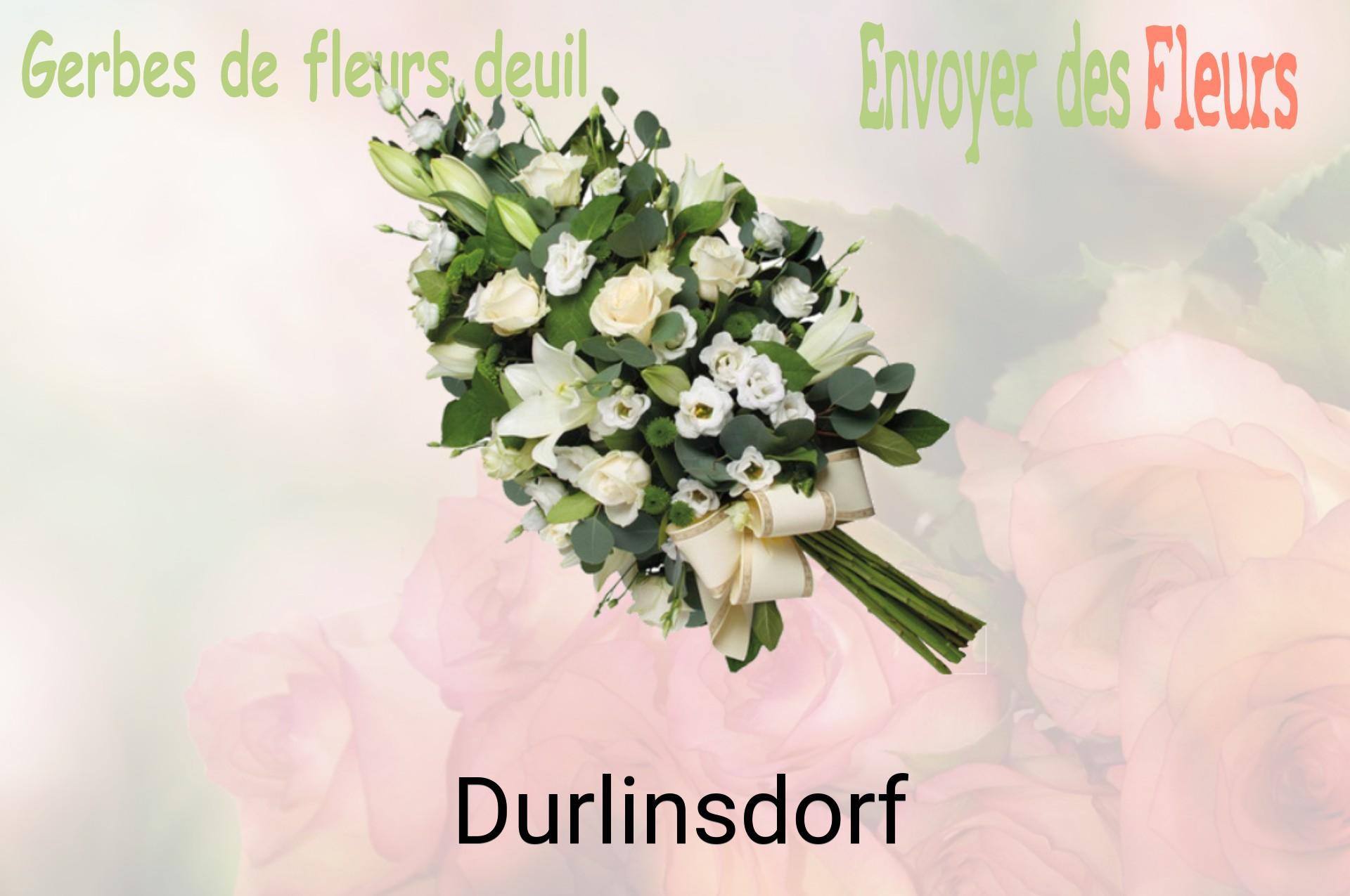 Gerbe de fleurs de deuil livrée à Durlinsdorf